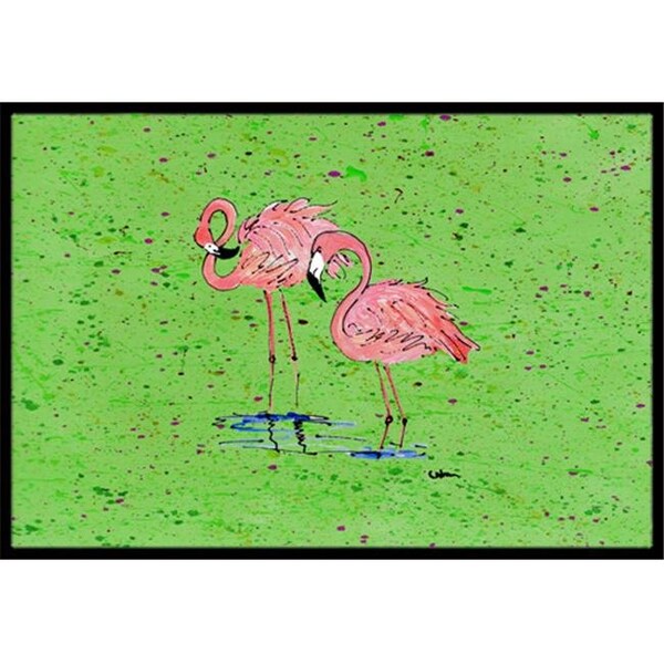 Carolines Treasures Carolines Treasures 8567-MAT Flamingo Indoor Or Outdoor Mat - 18 x 27 in. 8567-MAT - main